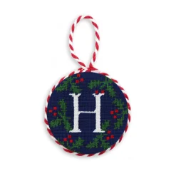 Letter Holly Ornament