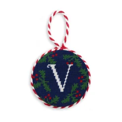 Letter Holly Ornament
