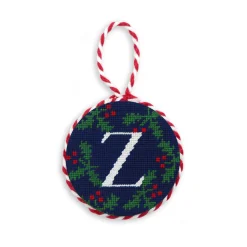 Letter Holly Ornament