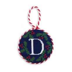 Letter Holly Ornament