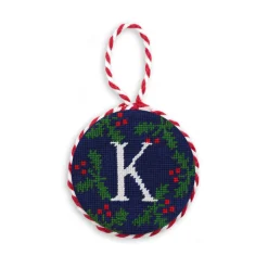 Letter Holly Ornament