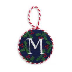 Letter Holly Ornament