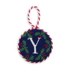 Letter Holly Ornament
