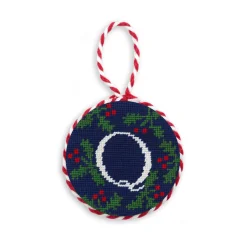 Letter Holly Ornament