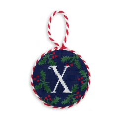 Letter Holly Ornament