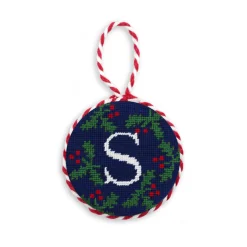 Letter Holly Ornament