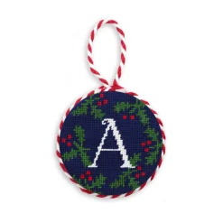 Letter Holly Ornament