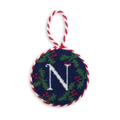 Letter Holly Ornament
