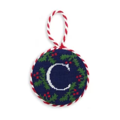 Letter Holly Ornament