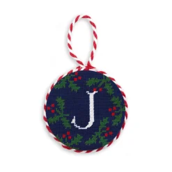 Letter Holly Ornament