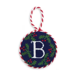 Letter Holly Ornament