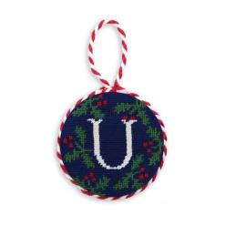Letter Holly Ornament