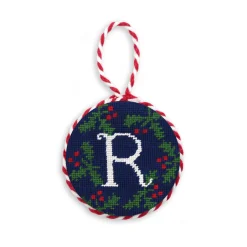 Letter Holly Ornament