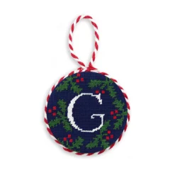 Letter Holly Ornament