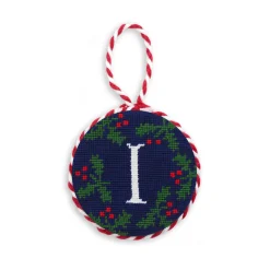 Letter Holly Ornament