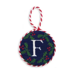 Letter Holly Ornament