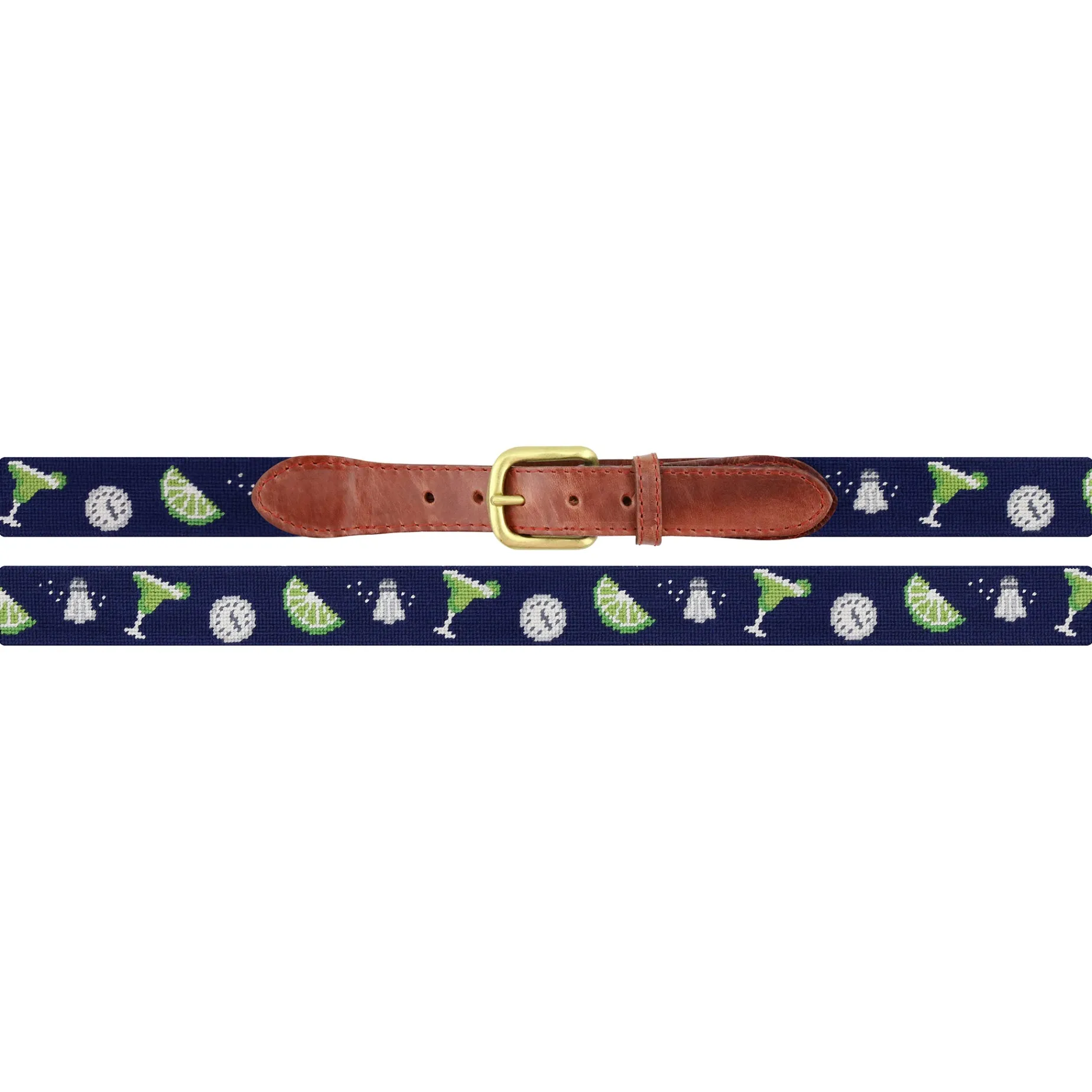 Margaritaville 5 O'Clock Pattern Belt (Dark Navy) (Final Sale)