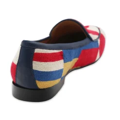 Nautical Flags Pattern Belgian Loafers