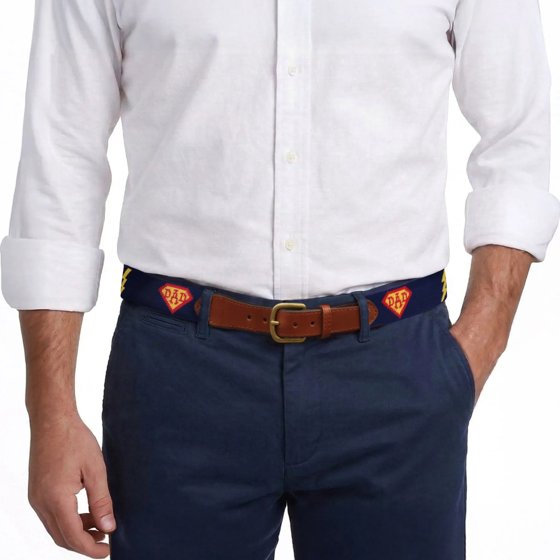 Number One Dad Hero Belt (Dark Navy)