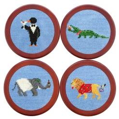 Party Animals Coasters (Light Blue)
