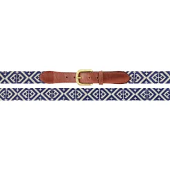Scarsdale Belt (Classic Navy-Light Khaki)