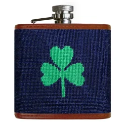 Shamrock Flask (Dark Navy)