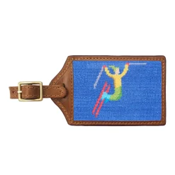 Ski Tricks Luggage Tag (Cobalt)