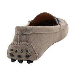 Surcingle Driving Shoes (Dark Navy-Forest) (Smoke Suede)