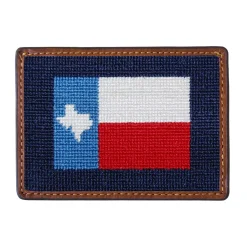 Texas Flag Card Wallet (Dark Navy)