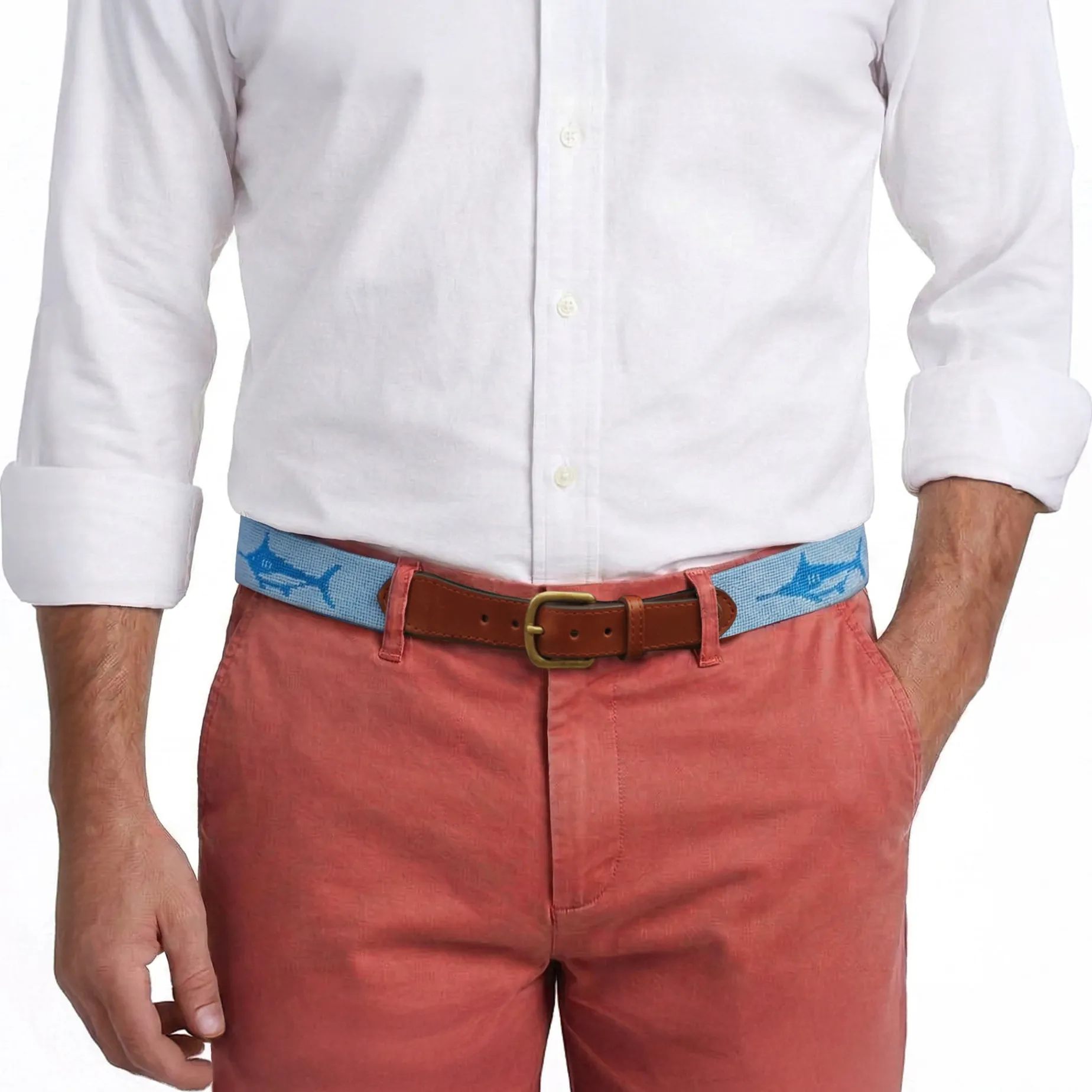 Trophy Marlin Belt (Sky Blue)