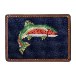 Trout Card Wallet (Dark Navy)