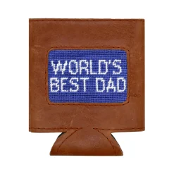 World's Best Dad Can Cooler (Royal)