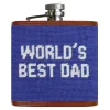 World's Best Dad Flask (Royal)