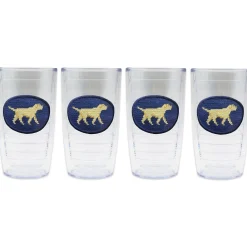 Yellow Lab Walking Tervis Tumbler (Classic Navy)